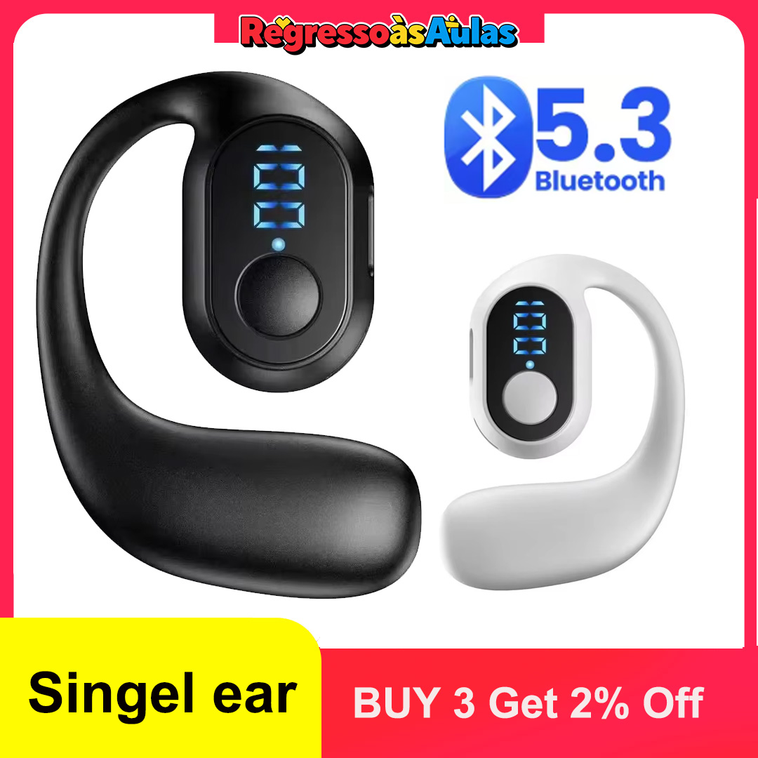 Sports Earphone Hook - ワイヤレスBluetooth 5.4イヤーフックヘッドホンTWS HiFiイヤホン ステレオノイズリダクションヘッドセット 防水イヤホン Huawei/Xiaomi対応