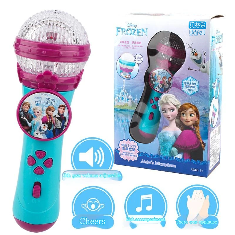 Shure Mic Sm58 - 漫画アナと雪の女王エルサアンナプリンセスアニメ歌うマイクおもちゃ音楽 DSN アナと雪の女王マイク歌誕生日プレゼント