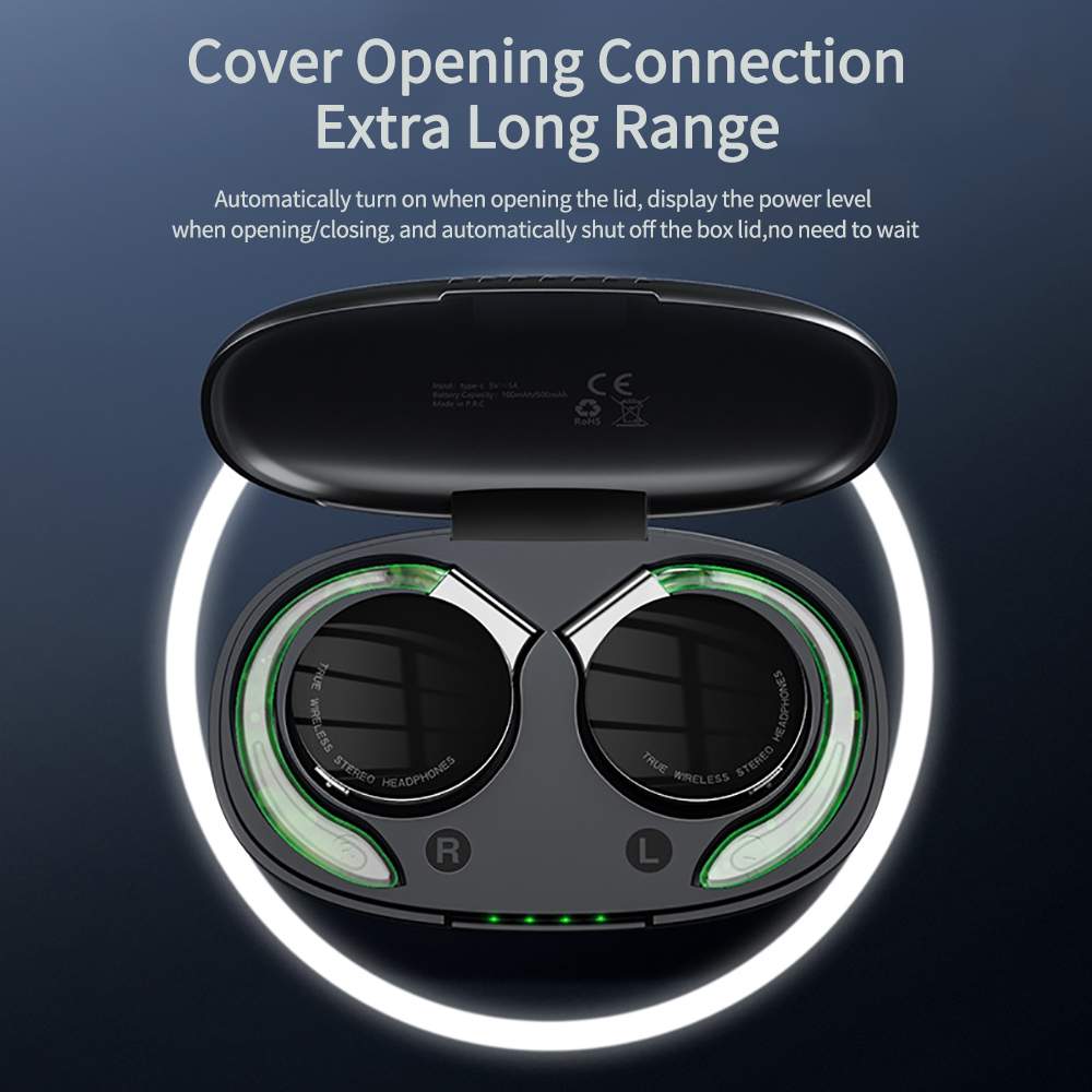 Bluetoothワイヤレスヘッドセットf2tws,サウンド - Sports Earphone Hook のレビューと価格