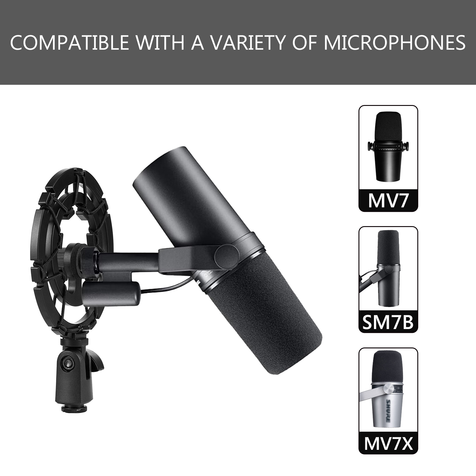 Geekria マイクショックマウント 防振マイクショックホ - Shure Mic Sm7B のレビューと価格