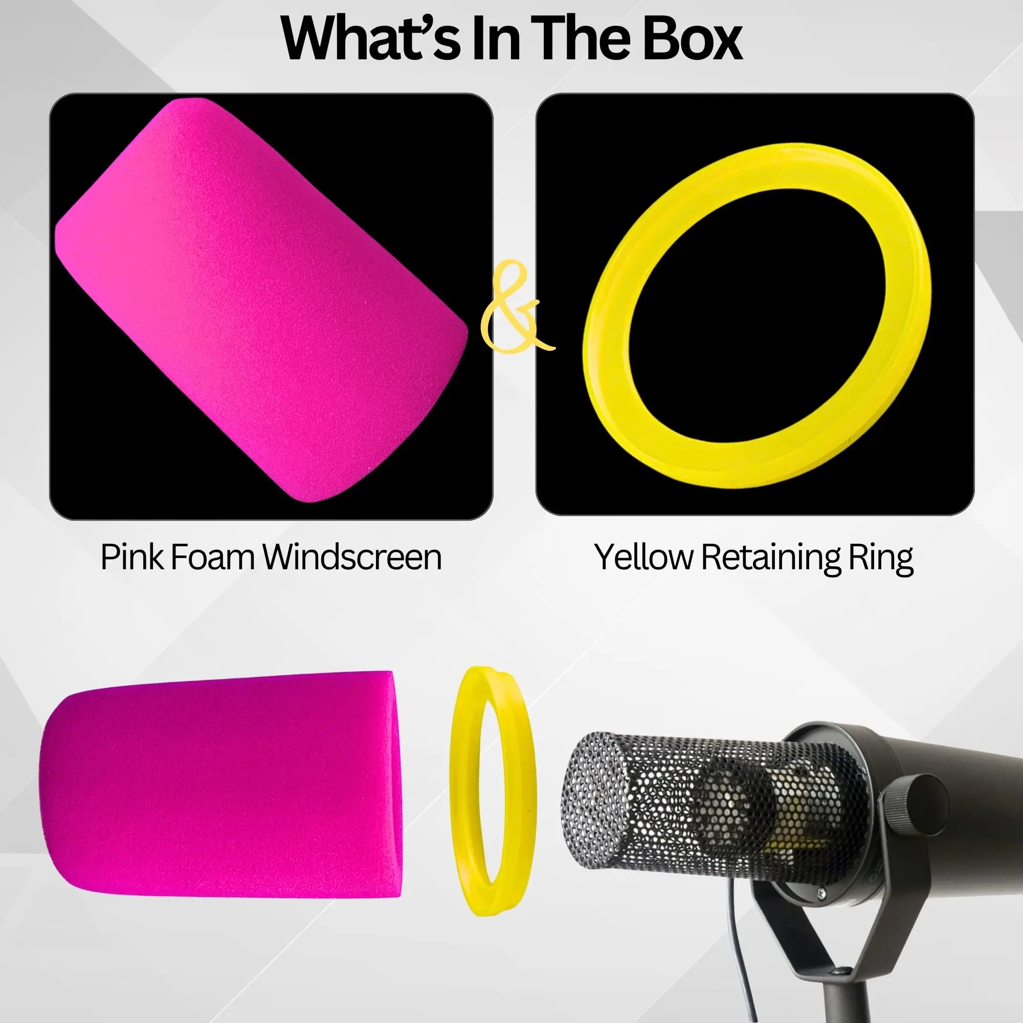 SM7b ウインドスクリーンとスポンジ（Shure SM7B - Shure Mic Sm7B のレビューと価格